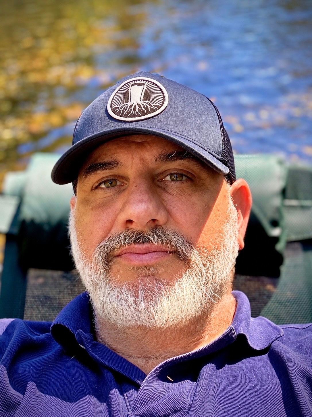 Sean D. Leit wearing a blue cap